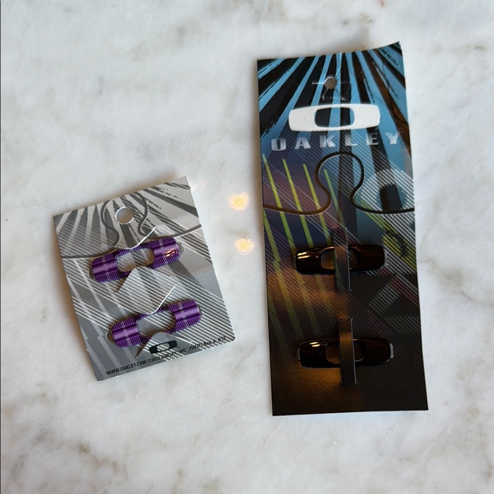 Oakley Purple and Black Ear Socks